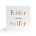 Holzbild zum Hinstellen - Mutmachspruch 'Fehler sind Helfer'