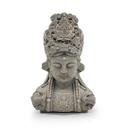 Buddha Büste aus Kunststein, betongrau | 34x21x44 cm
