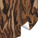 Fotobehang Ettore Walnut - Abstracte Houtnerf - Sir Edward x Grigory Gladarev - Rond