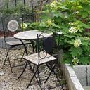 Table de jardin en mosaïque, 60 cm de diamètre robuste, intérieur et extérieur