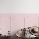 Wandpanelen Wandbekleding roze met sierbiesoptiek