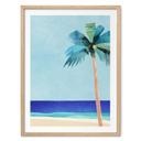 Poster Vakantiestrand met palmboom - Rivers
