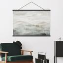Textielposter Mistig berglandschap aquarel - Ms Tiff