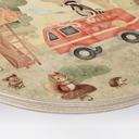 Houten Wanddecoratie Dieren Brandweer in het Bos - Oliver Robins - Rond
