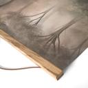 Textielposter Bosmagie in de ochtendmist beige - Ms Tiff