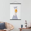 Textil poster Maritim Gås-Sjöman - Korenkova