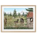 Poster Paardenwei in het Natuurpark - Oliver Robins
