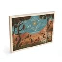 Houten Wanddecoratie Spiritueel Dierenrijk in de Nacht - Oliver Robins