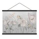 Textielposter Bloemen in vintage stijl in grijs - Ms Tiff