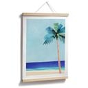 Poster Vakantiestrand met palmboom - Rivers