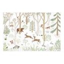 Kinderkamer Textielposter Vrolijk bosleven met dieren - Oliver Robins