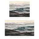 Fotobehang Roerich Light - Nevelig Berglandschap - Sir Edward x Grigory Gladarev