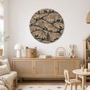 Houten Wanddecoratie Dierensilhouetten in het Noordse Bos - Oliver Robins - Rond