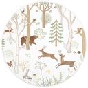 Fotomural Infantil Redondo Alegre Vida en el Bosque con Animales - Oliver Robins
