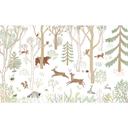 Fotomural Habitación Infantil Alegre Vida en el Bosque con Animales - Oliver Robins