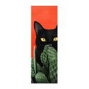 Textil poster Svart katt i kaktus-gömställe Panorama - Korenkova