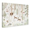 Canvas Schilderij Vrolijk Bosleven met Dieren - Oliver Robins