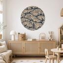 Wanddecoratie Dierensilhouetten in het Noordse Bos - Oliver Robins - Alu-Dibond - Rond