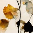 Fotomural Delicadas flores secas en tonos naturales - Treechild