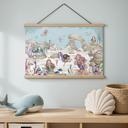 Kinderkamer Textielposter Magisch onderwaterrijk van de zeemeerminnen - Oliver Robins