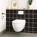 Autocollants pour carreaux bois marron foncé, ébène, aspect bois, film pour meubles, film pour salle de bain, crédence de cuisine