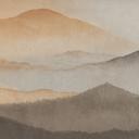 Fotobehang Roerich Silence - Warm Berglandschap - Sir Edward x Grigory Gladarev