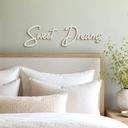 Decoración de madera Letras 3D Dulces Sueños - Álamo