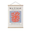 Textielposter Abstract koraal in Matisse-stijl - Costa