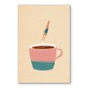 Tableau Plongeon dans le café - Rivers - Alu-Dibond