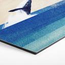 Hexagon Wanddecoratie Walvis in de zee - Rivers - Alu-Dibond