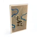 Holzbild Mädchen auf Schaukel Streetart - Habib - 20x30 cm