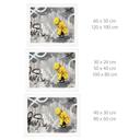 Poster Kind mit Papierschiff Streetart - Habib - 30x24 cm