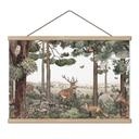 Kinderkamer Textielposter Inheemse dieren in het bos - Kikki Belle