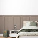 Wandpanelen Wandbekleding taupe met houtnerf met kader