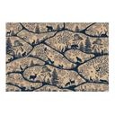 Kinderkamer Textielposter Dierensilhouetten in het noordse bos - Oliver Robins