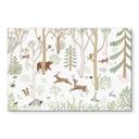 Wanddecoratie Vrolijk Bosleven met Dieren - Oliver Robins - Alu-Dibond