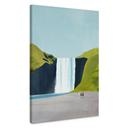 Canvas schilderij Waterval in de bergen - Rivers