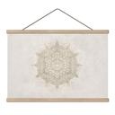 Textielposter Boho-ornament in linnenlook - Bloomery Decor