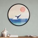 Poster Walvis in de zee - Rivers - Rond