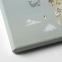Stampa su tela Mappamondo - Il Mondo degli Animali - Oliver Robins