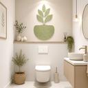 Decori in feltro - Foglie nel vaso con funzione acustica