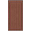 Wandpanelen Wandbekleding roestbruin met houtnerf met kader