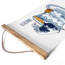 Textielposter Grote Golf-thee in Hokusai-stijl - Trinidad