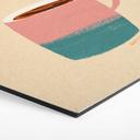 Hexagone Tableau Plongeon dans le café - Rivers - Alu-Dibond