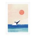 Poster Walvis in de zee - Rivers