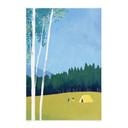 Tekstil plakat Camping ved skoven - Rivers