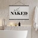 Textielposter Get Naked