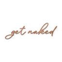 Träbokstäver get naked - Mahogny