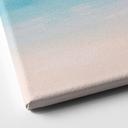 Canvas schilderij Pastelkleurig meer met flamingo's - Rivers