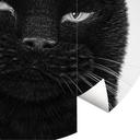 Papier peint photo Chat noir effronté - Korenkova - Rond